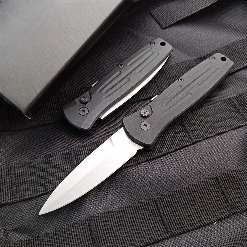BM3551 Utensile Pieghevole da Esterno in Acciaio 154CM Stonewashed Nero