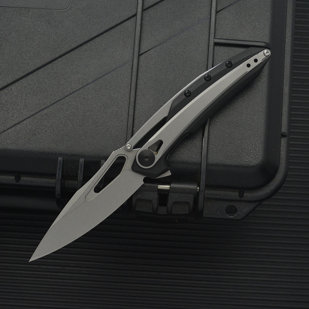 ZT099 8Cr13MoV G10‑Steel Hybrid Outdoor Folding EDC Tool