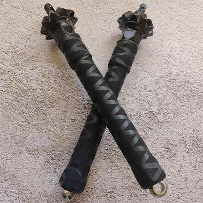 Multifunctional 2-in-1 Rubber Handle 2PCS Black Outdoor Tools