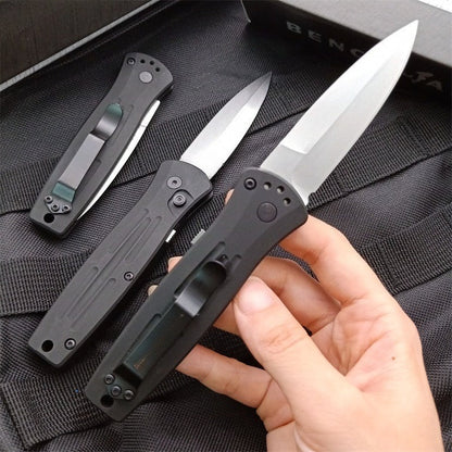 BM3551 Utensile Pieghevole da Esterno in Acciaio 154CM Stonewashed Nero