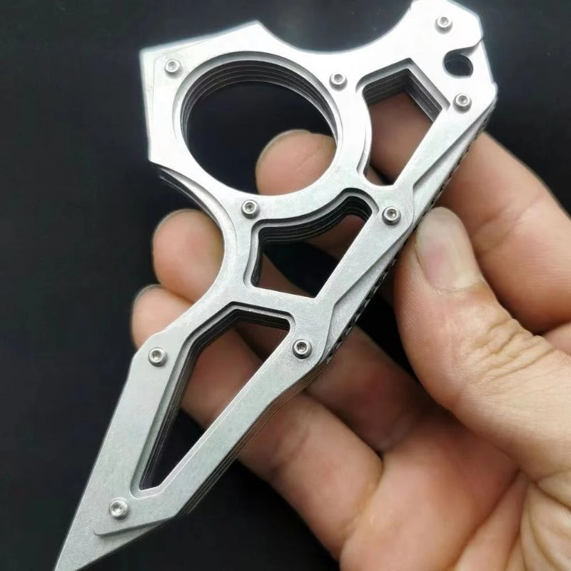 Dragon Teeth-Stahl Outdoor Einloch-EDC-Werkzeug