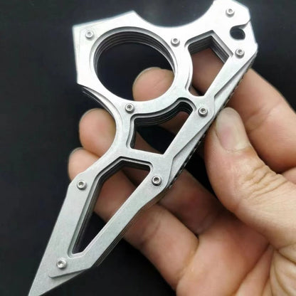 Dragon Teeth-Stahl Outdoor Einloch-EDC-Werkzeug