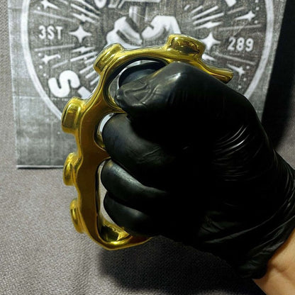 Solid Brass Left‑Right Hand Compatible Creative Mirror‑Polished EDC Collectible Tool