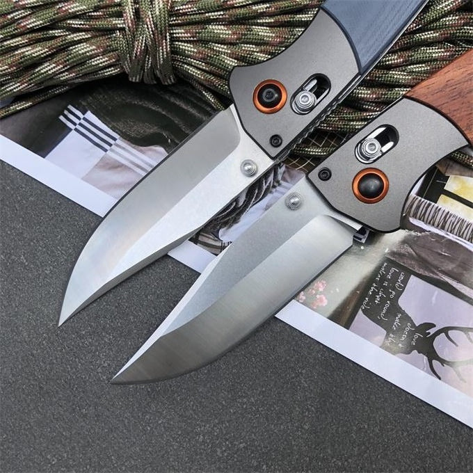 BM15080 Griff aus G10 und Sandelholz Outdoor Klappwerkzeug