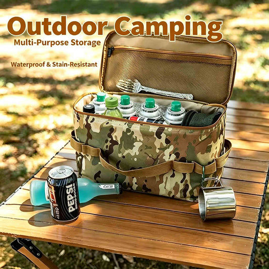 Camping Cookware Storage Bag, Outdoor Portable Picnic Gear Carry Bag