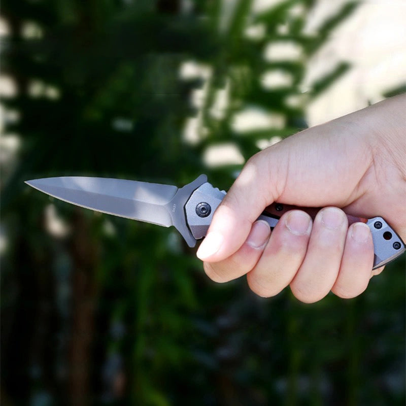 BM Wooden Handle Folding Outdoor Pocket Tool