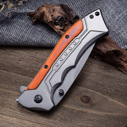 Outdoor Klappbares 59 HRC Säure-Holz Taschen-EDC-Werkzeug