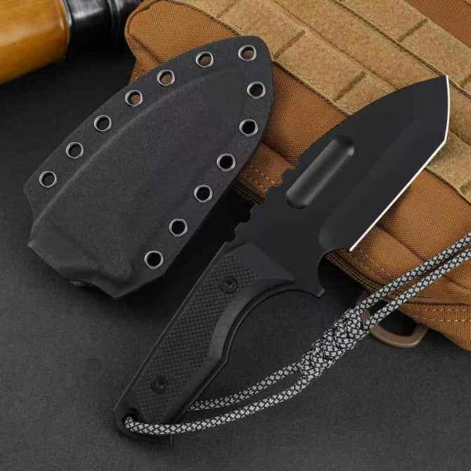 Schwarzes Titan G10 Zweifarbiges Tarnmuster K-Scheide Outdoor-Werkzeug