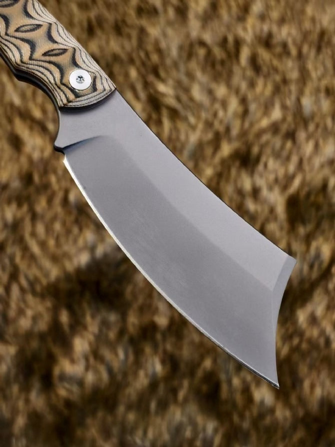 USA‑10‑Steel Dual‑Tone G10 Sand‑K‑Sheath Outdoor EDC Utility Tool