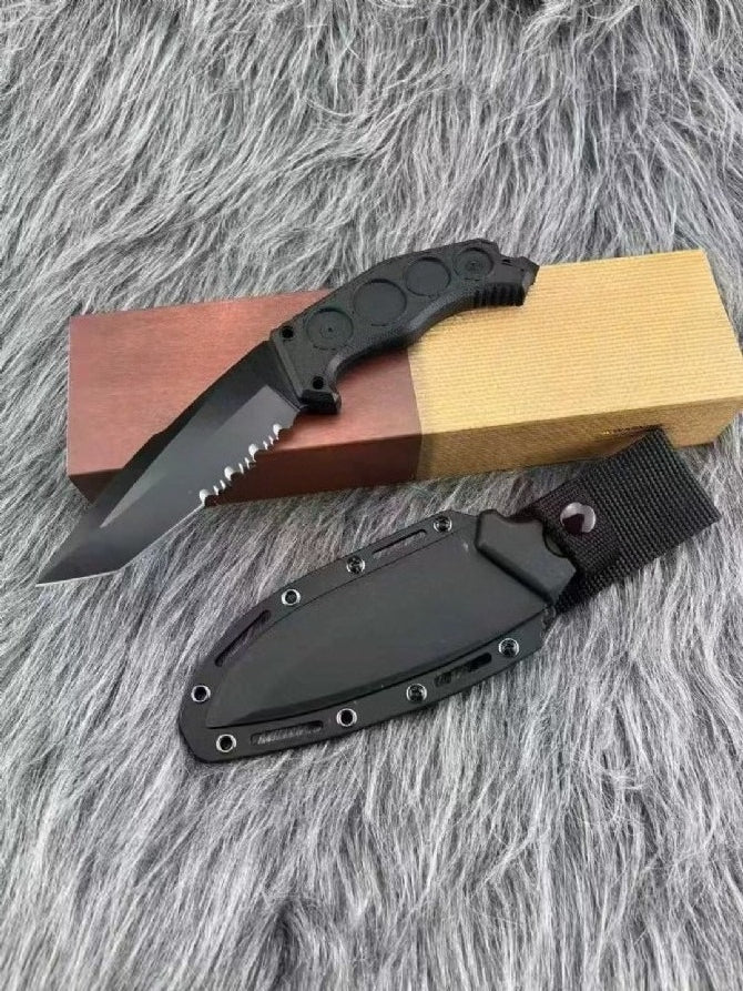 KA-5557 58-60HRC Outdoor-Werkzeug mit teilweiser Wellenschliffklinge
