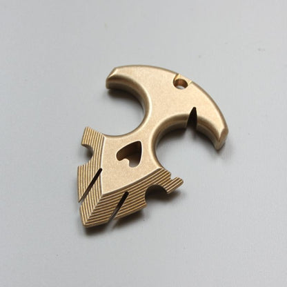 Outdoor Brass Decoration EDC Keychain Portable Backpack Pendant Tool