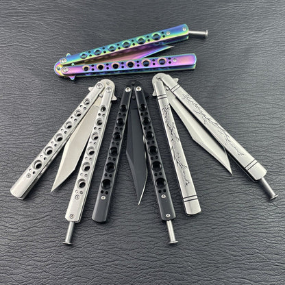 Tragbares Outdoor-Klappwerkzeug aus Edelstahl mit stumpfer Klinge