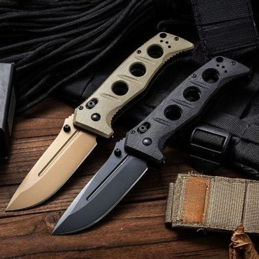 BM275SFE-2 G10 D2 Steel Titanium Coated Outdoor Folding Tool