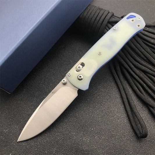 BM535 Strumento pieghevole da esterno con manico G10 blu sfumato S30v