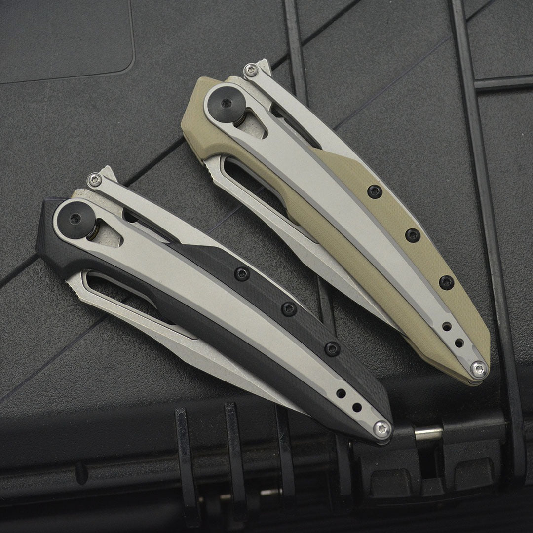 ZT099 8Cr13MoV G10‑Steel Hybrid Outdoor Folding EDC Tool