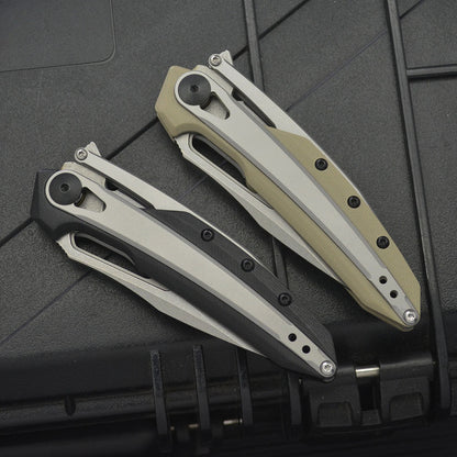 ZT099 8Cr13MoV G10‑Steel Hybrid Outdoor Folding EDC Tool