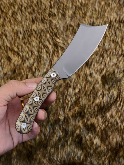 USA‑10‑Steel Dual‑Tone G10 Sand‑K‑Sheath Outdoor EDC Utility Tool