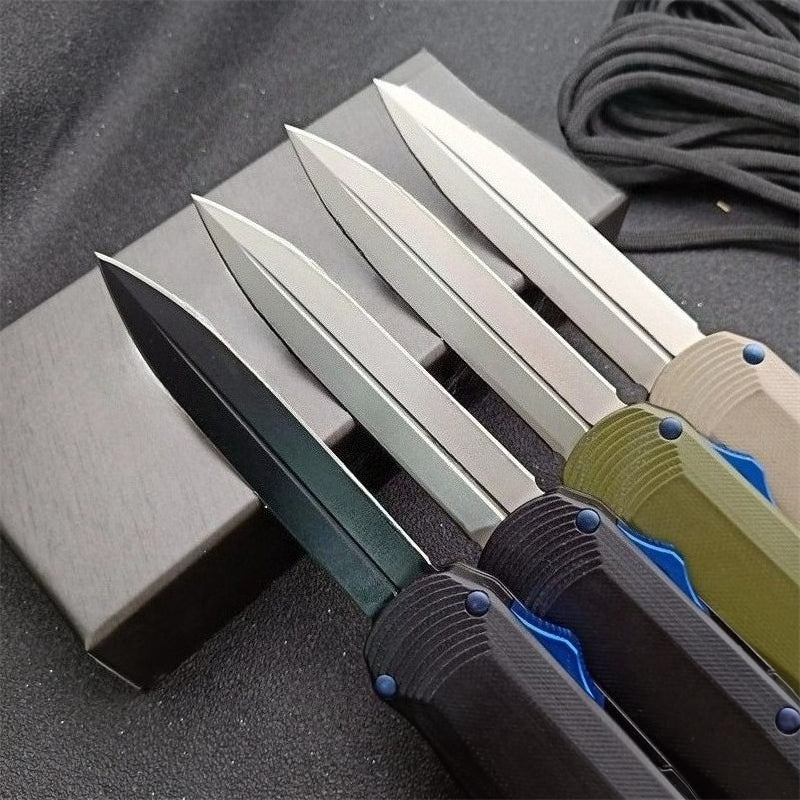 BM3400 G10 Verbundgriff mit mattem Titan-Finish für tragbare Outdoor-Werkzeuge
