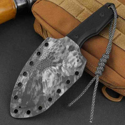 Schwarzes Titan G10 Zweifarbiges Tarnmuster K-Scheide Outdoor-Werkzeug