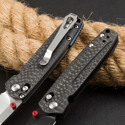 BM485 Carbon Fiber Handle D2 Outdoor Folding Tool