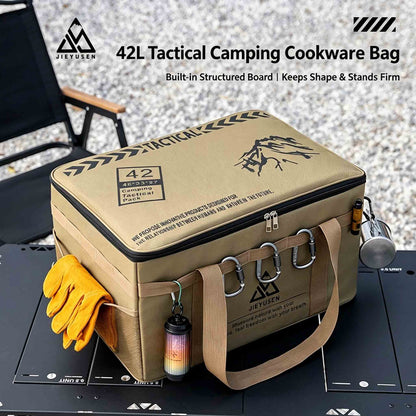 Camping Storage Bag, Large Capacity Cookware Organizer Bag