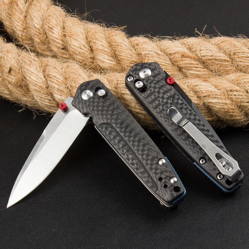 BM485 Carbon Fiber Handle D2 Outdoor Folding Tool