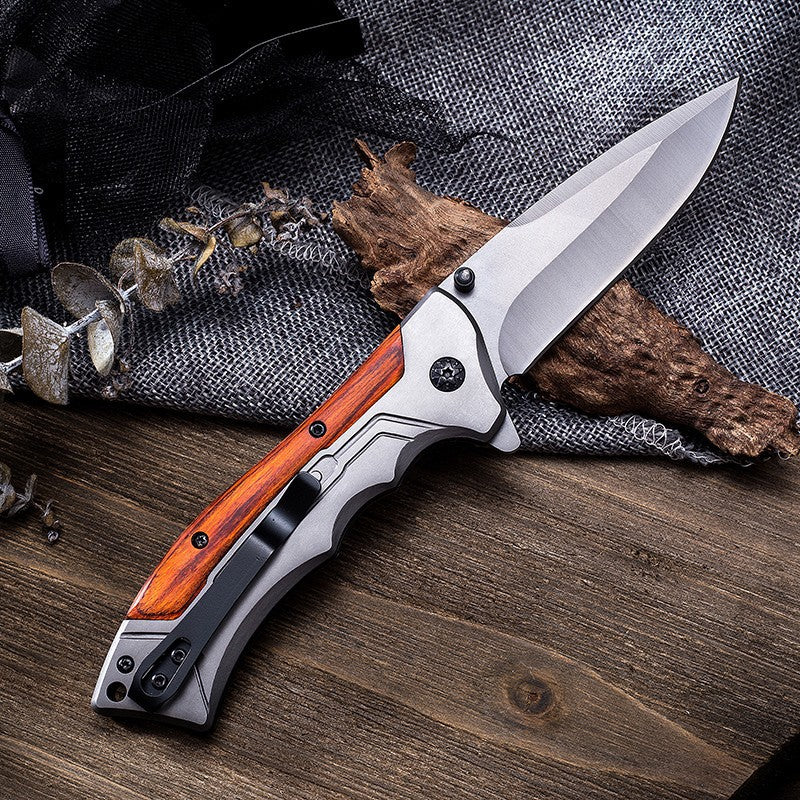 Outdoor Klappbares 59 HRC Säure-Holz Taschen-EDC-Werkzeug