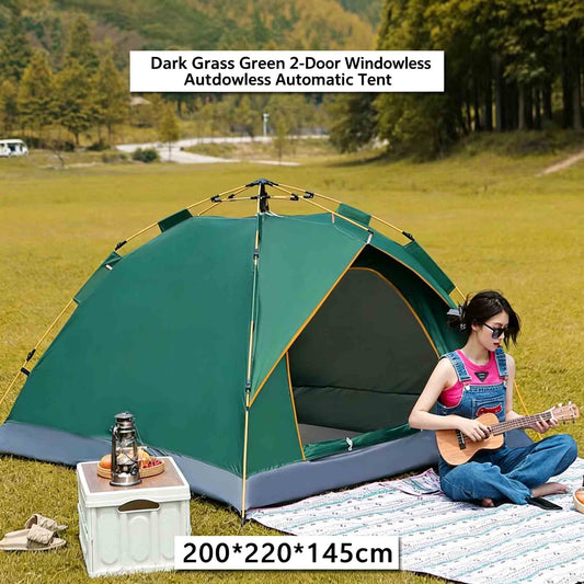 Army Green Foldable Instant Setup Rainproof Camping Tent