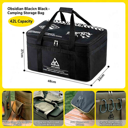 Camping Storage Bag, Large Capacity Cookware Organizer Bag