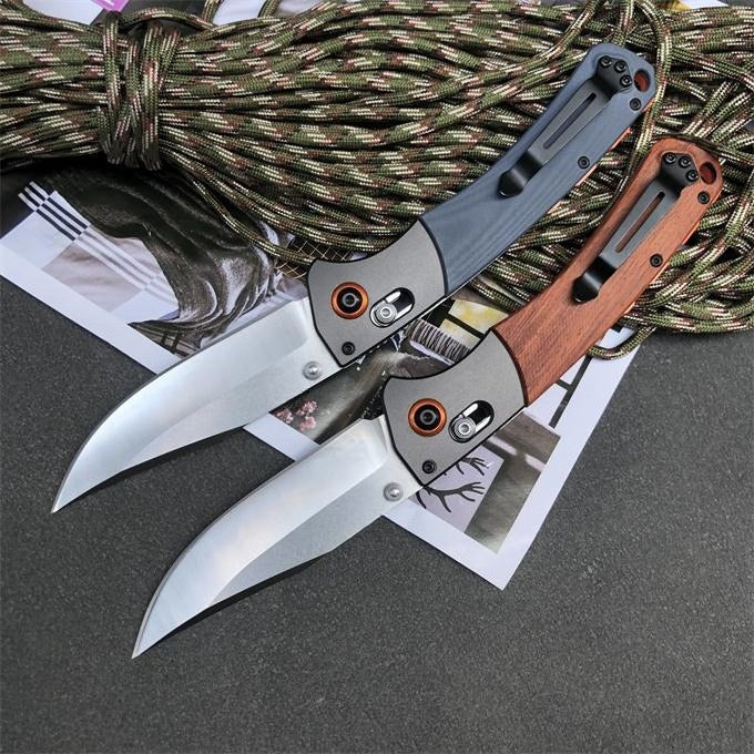 BM15080 Griff aus G10 und Sandelholz Outdoor Klappwerkzeug
