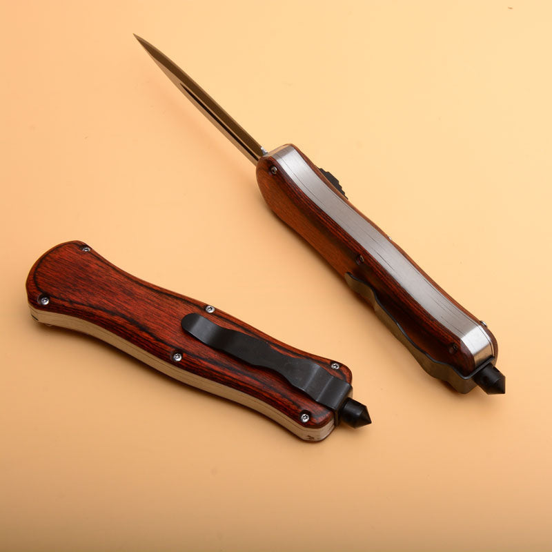 Wood Handle EDC Camping Pocket Tool
