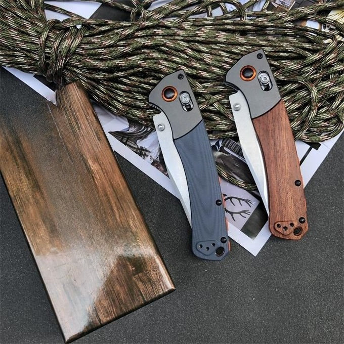 BM15080 Griff aus G10 und Sandelholz Outdoor Klappwerkzeug