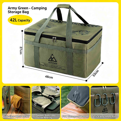 Camping Storage Bag, Large Capacity Cookware Organizer Bag