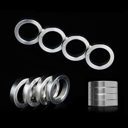 Zinc Alloy Folding Brass Knuckles Self Defense Tools For Women - Tacsafeworld EDC Gadgets