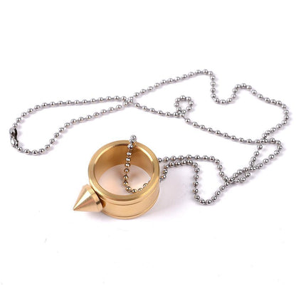 Full Stainless Steel Spike Ring Self Defense With Ball Chain - Tacsafeworld EDC Gadgets