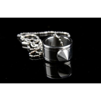 Full Stainless Steel Spike Ring Self Defense With Ball Chain - Tacsafeworld EDC Gadgets