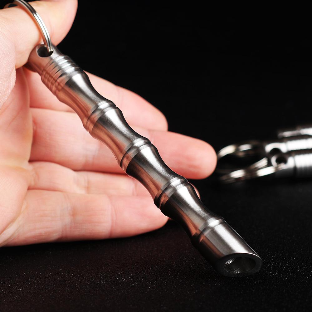Stainless Steel Self Defense Bamboo Kubotan - Tacsafeworld EDC Gadgets