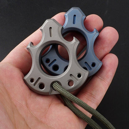 Titanium Alloy Wasteland Style One Finger Knuckle Duster - Tacsafeworld EDC Gadgets