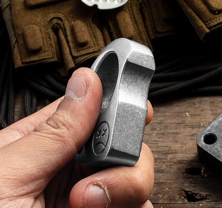 High‑Quality Steel Single Finger Pocket EDC Collectible