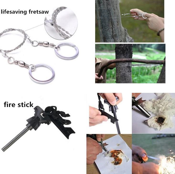 Multifunktionales Outdoor-Werkzeugset, wasserdichtes Gehäuse