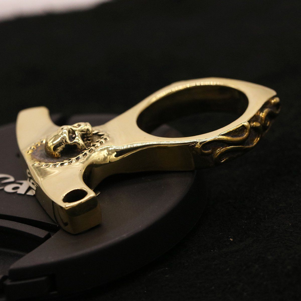 Real Brass Knuckles Keychain - Tacsafeworld EDC Gadgets