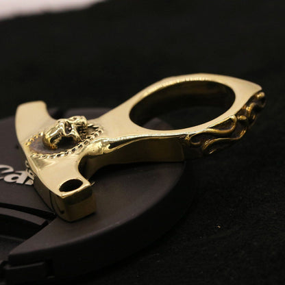 Real Brass Knuckles Keychain - Tacsafeworld EDC Gadgets