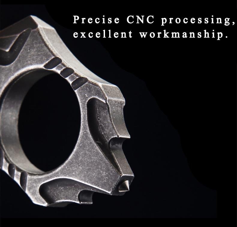 Stainless Steel Self Defense Ring - Tacsafeworld EDC Gadgets