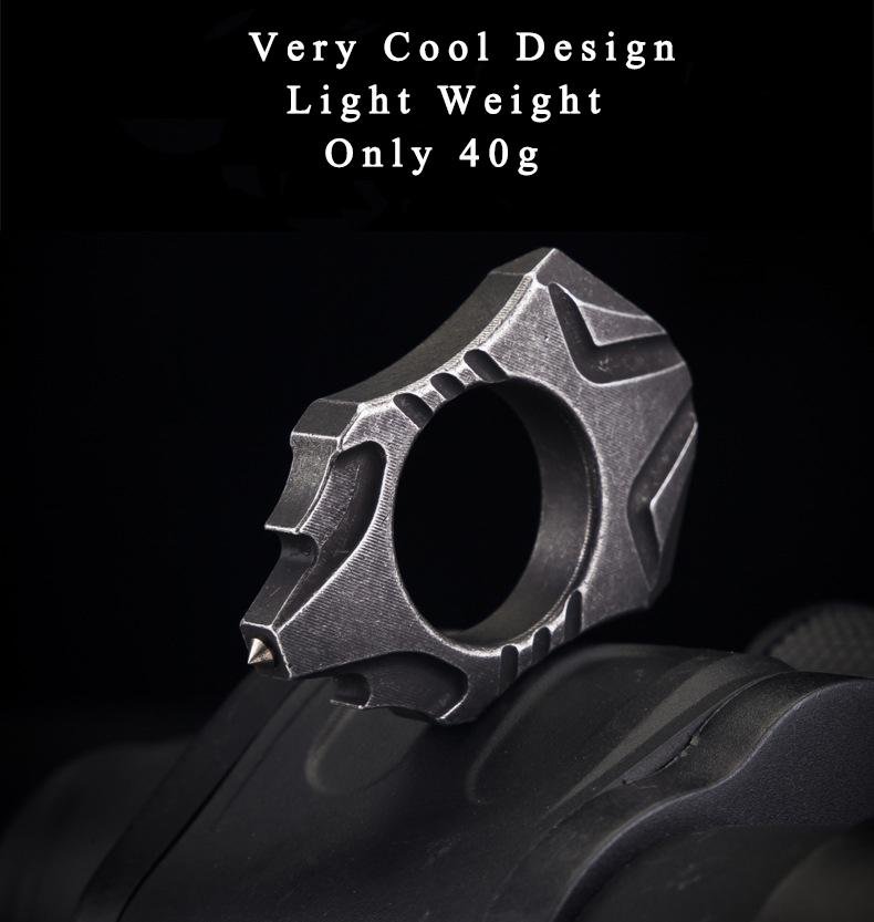 Stainless Steel Self Defense Ring - Tacsafeworld EDC Gadgets