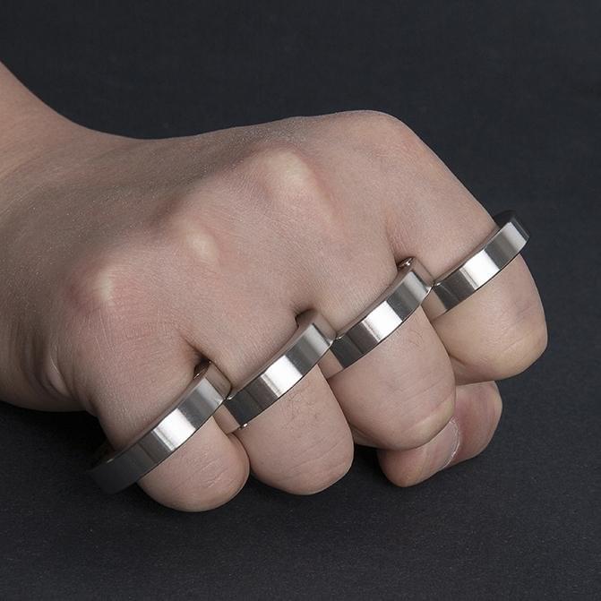 Klapp-Schlagring 440C Edelstahl