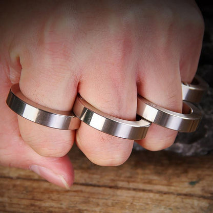 Klapp-Schlagring 440C Edelstahl
