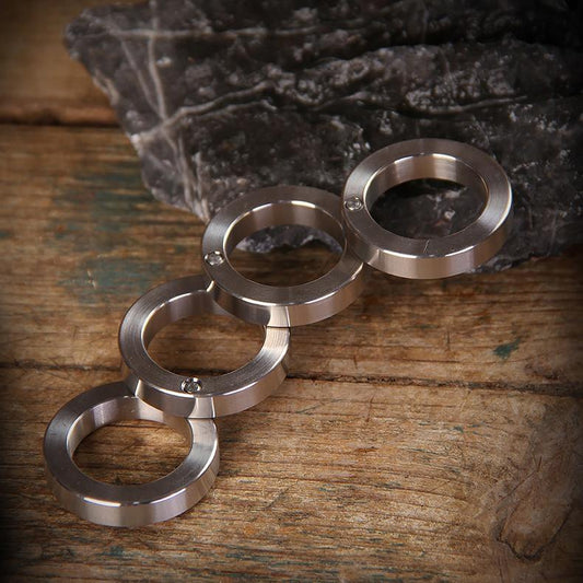 Klapp-Schlagring 440C Edelstahl
