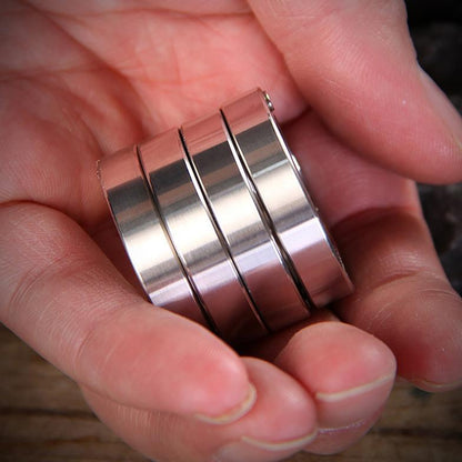 Klapp-Schlagring 440C Edelstahl