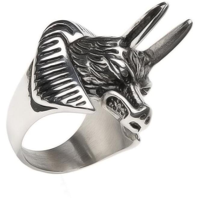 Wolf Head Full Stainless Steel Women's Self Defense Ring - Tacsafeworld EDC Gadgets