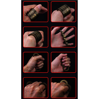 Zinc Alloy Folding Brass Knuckles Self Defense Tools For Women - Tacsafeworld EDC Gadgets
